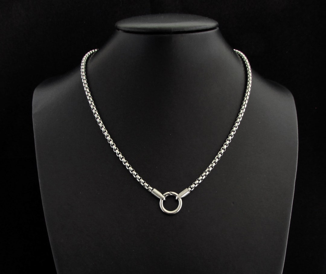 Stainless Steel Chain Necklace for Men or Women, 316L Stainless Steel