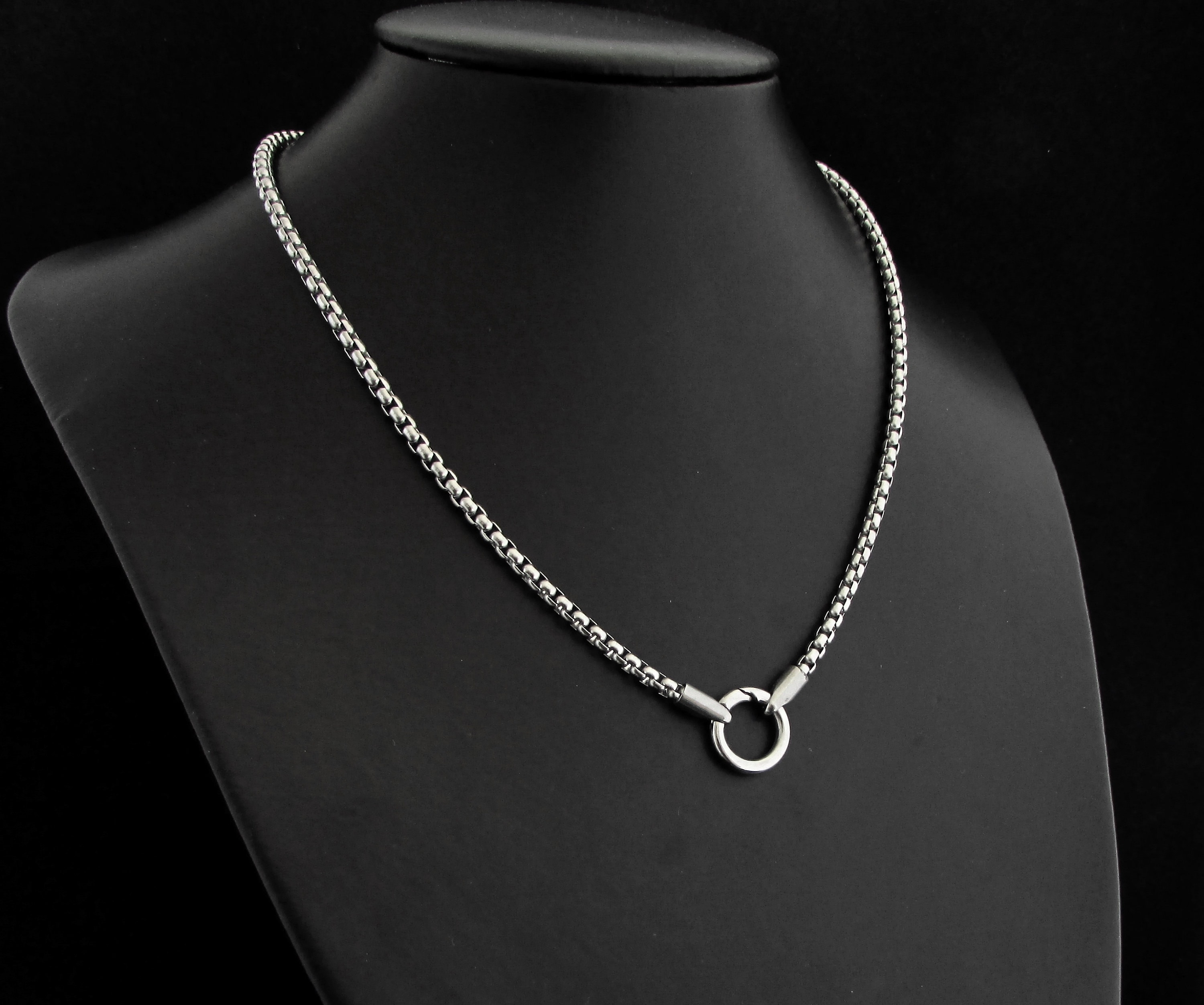 316l stainless 2024 steel chain necklace