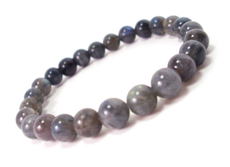 Labradorite Bracelet 8mm,Natural Gemstone Bracelet,Unisex Women Men Bracelet Stretch Beaded Bracelet Beaded Bracelet