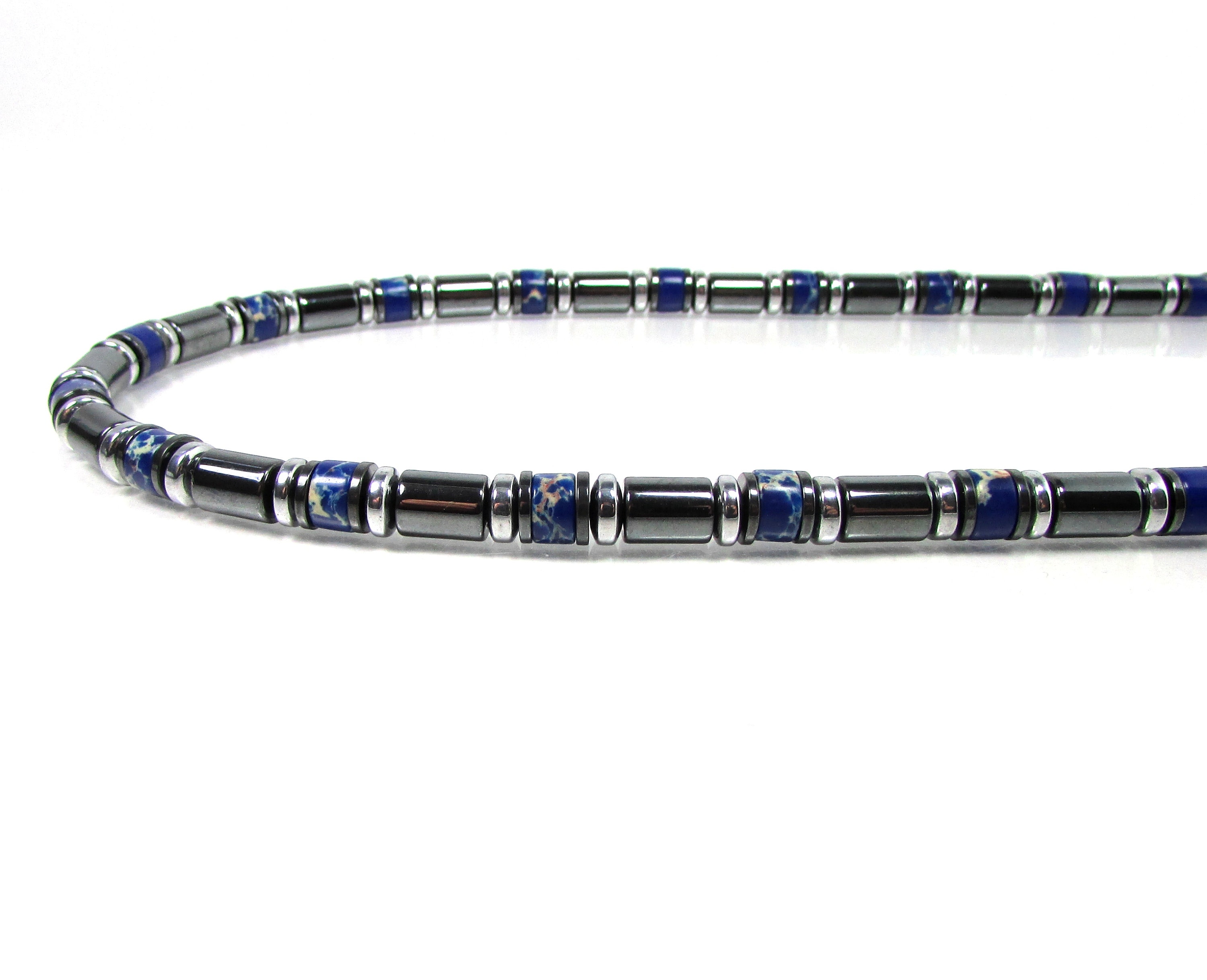 Regalite and Hematite Mens Necklace Mens Necklace Gift for Etsy