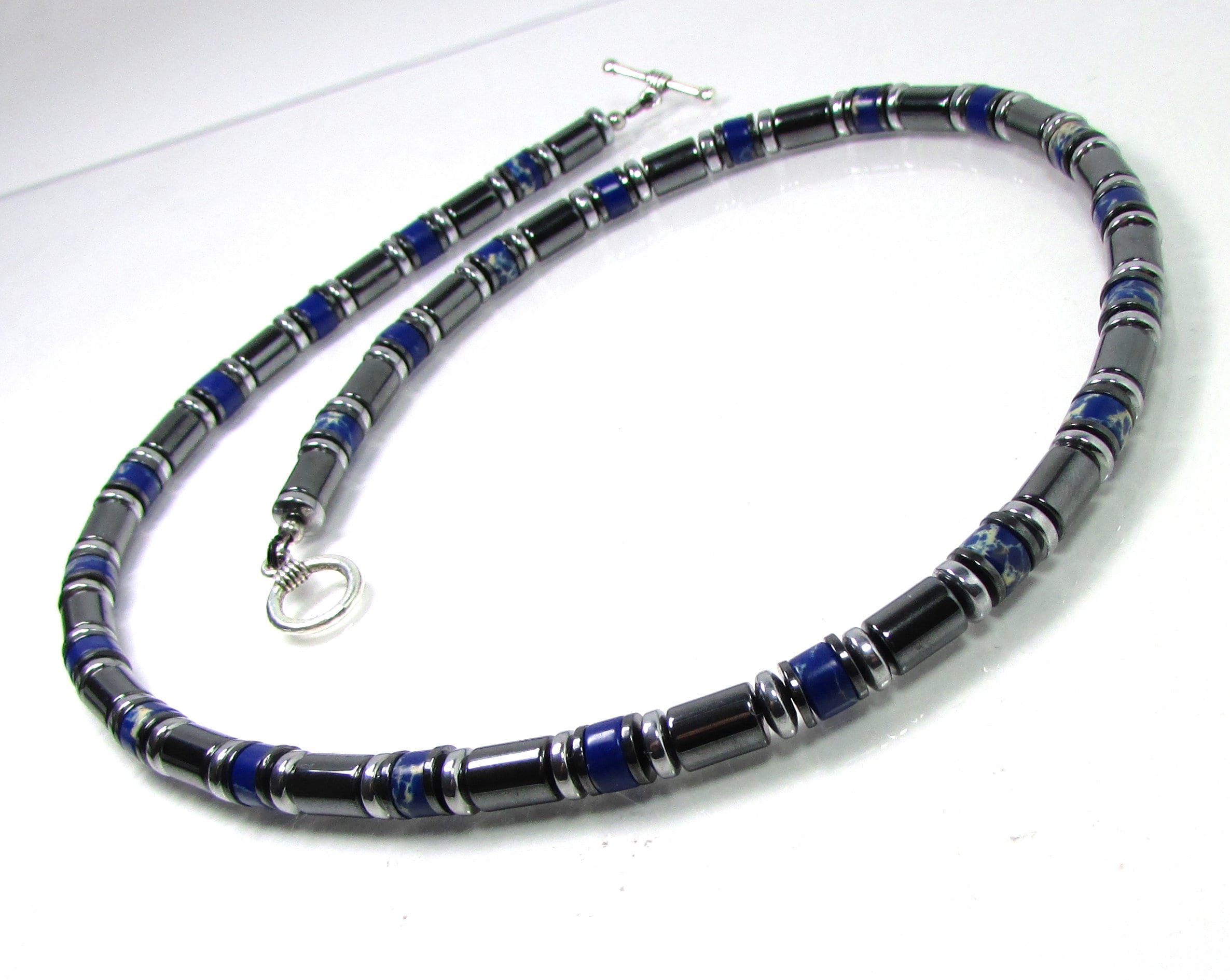 Regalite and Hematite Mens Necklace Mens Necklace Gift for Etsy