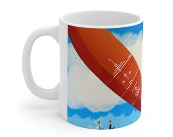 Ceramic Mug 11oz - Unique Colorful Design Gift