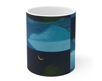 Ceramic Mug 11oz - Unique Colorful Design Gift