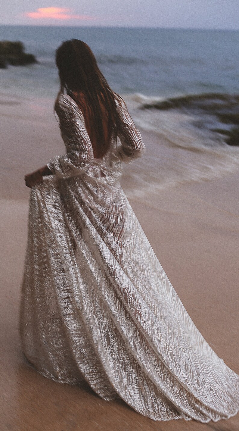 Plus Size Galaxy by Boom Blush Sparkly Ivory Wedding Dress. Etsy