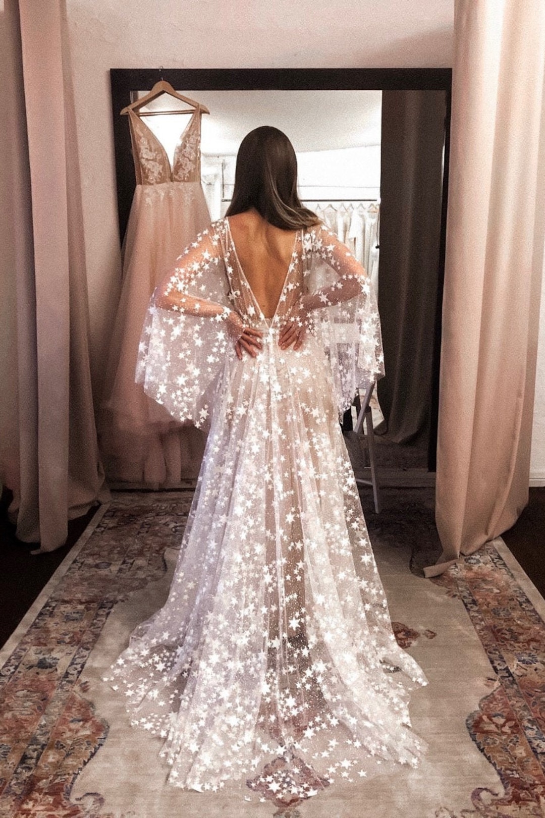 Boom blush 2025 wedding dress