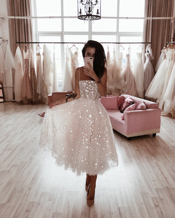 blush sparkle dress