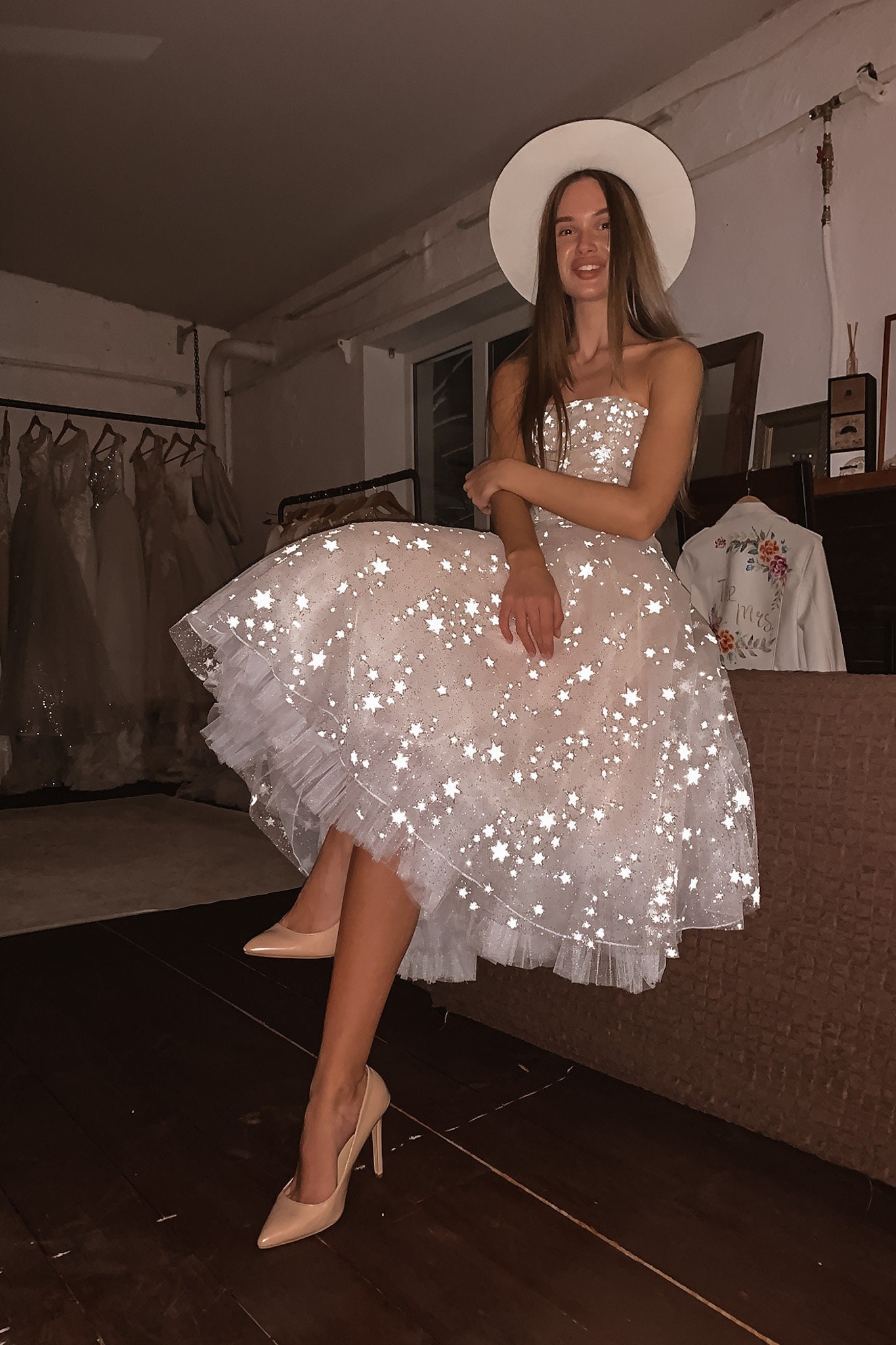 Custom Listing for Aubree / Counting Stars Boho Wedding Dress overlay Only  by Boom Blush 2023. 