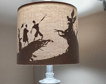 Custom themed lampshade