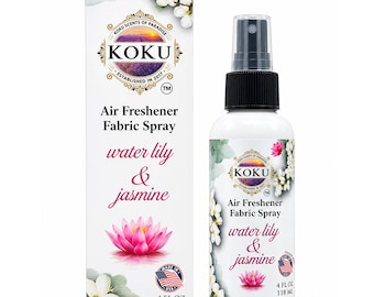 Water Lily Jasmine Air Freshener: Natural Aromatherapy Room Spray