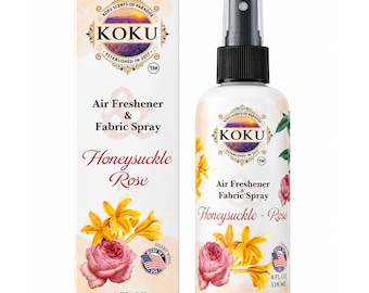 Honeysuckle Rose Air Freshener Spray: Essential Oil Room & Car Scent