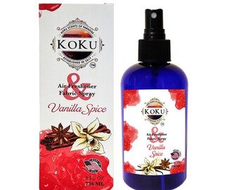 Vanilla Spice Air Freshener: All Natural Essential Oil Room Spray