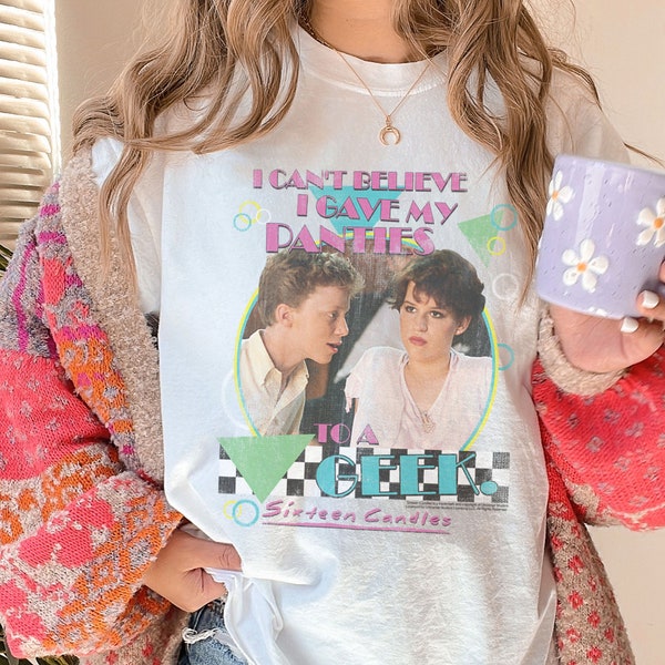 Vintage Sixteen Candles Tshirt 80s nostalgia Old Movie Shirt Oversized Comfort Colors Tee Cute Womens Graphic Shirts