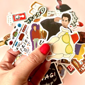 Friends Sticker Pack Decal Stickers for Laptop, . Friends TV Show Stickers,  Ross, Rachel, Joey, Chandler, Phoebe, Chandler 