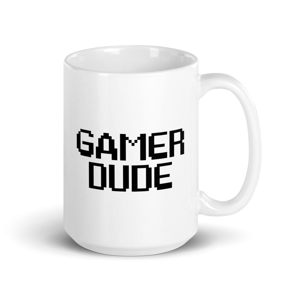 Gamer Dude Mug Gaming Mug Gamer Cup Drinikware for Gamers Video Games, PlayStation, PS4, PS5, PC