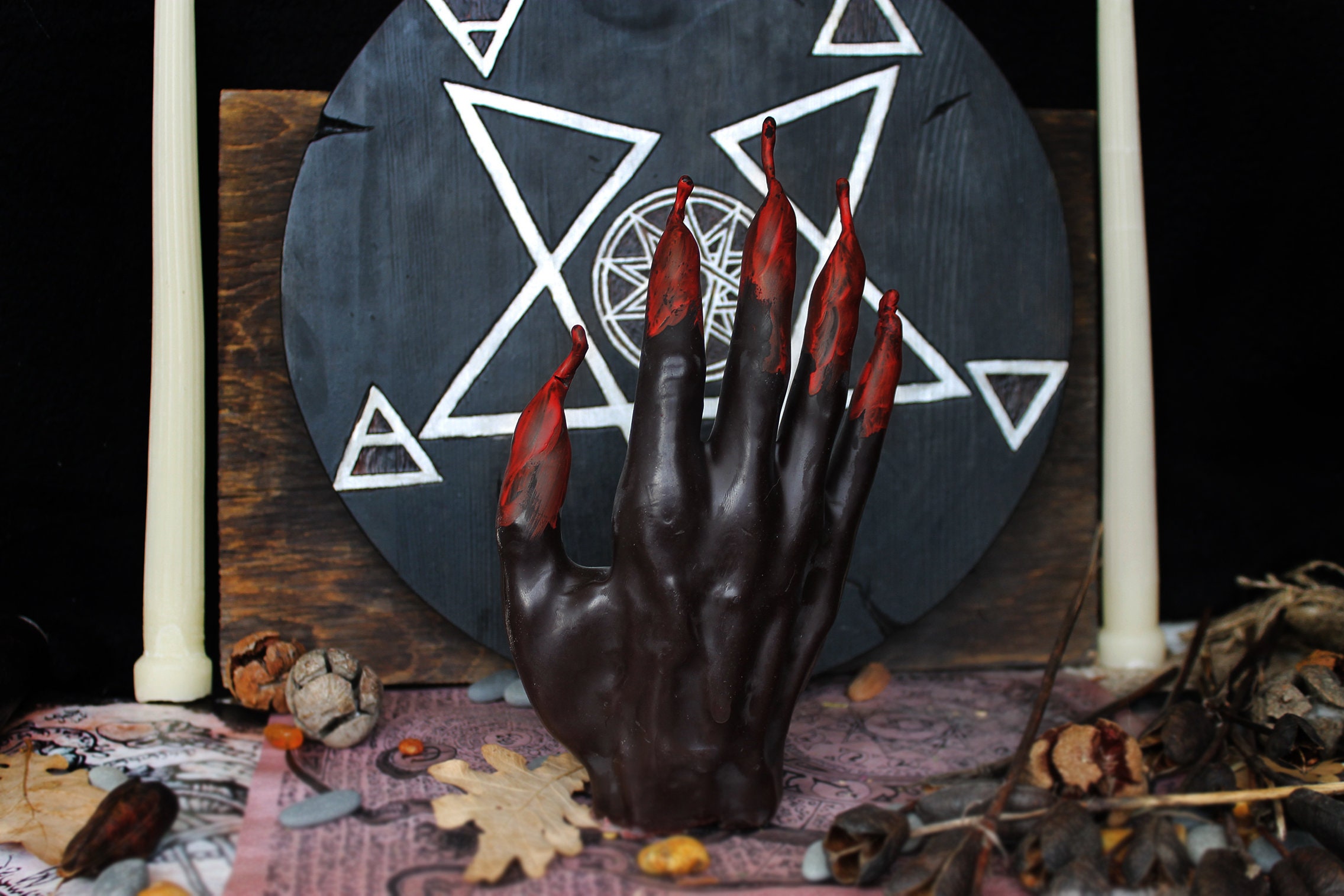 Hand of glory candle Etsy