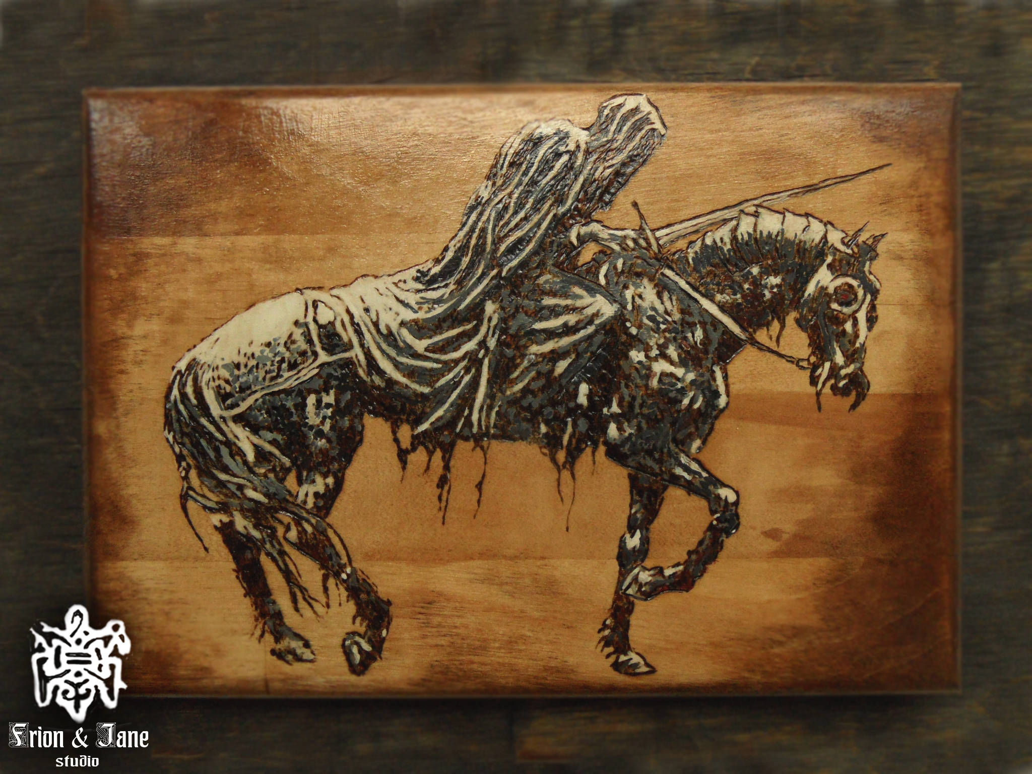 Lord of the rings. Black rider. Nazgul. Painting on wood ...
Nazgul Rider