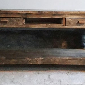Reclaimed wood mixed countertop