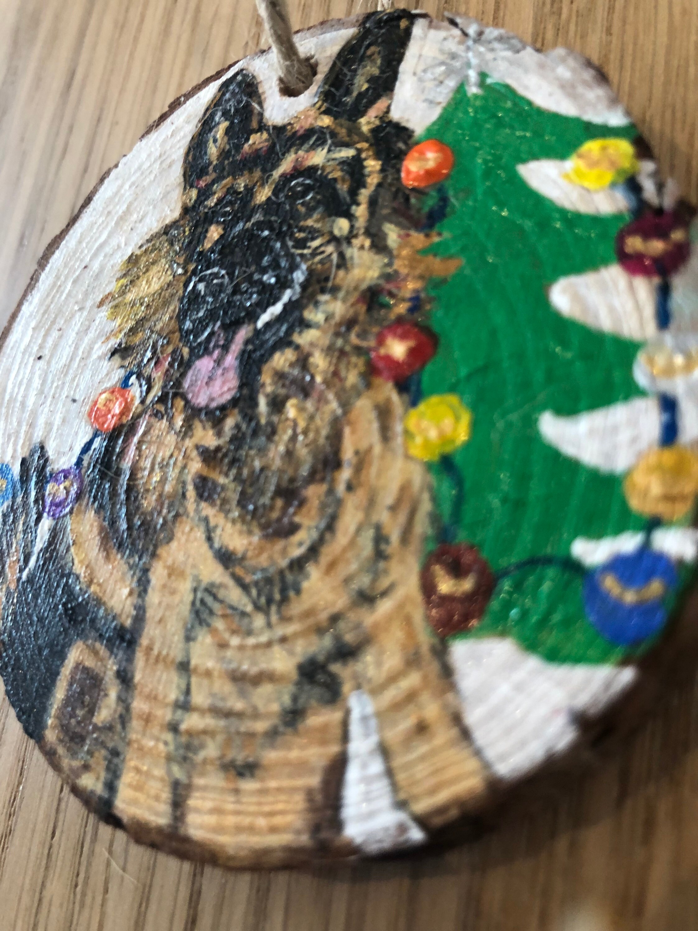 Christmas German Shepherd Tree Decoration Etsy UK