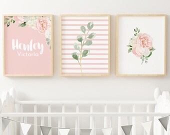 Baby Girl Nursery Framed Wall Art - Etsy