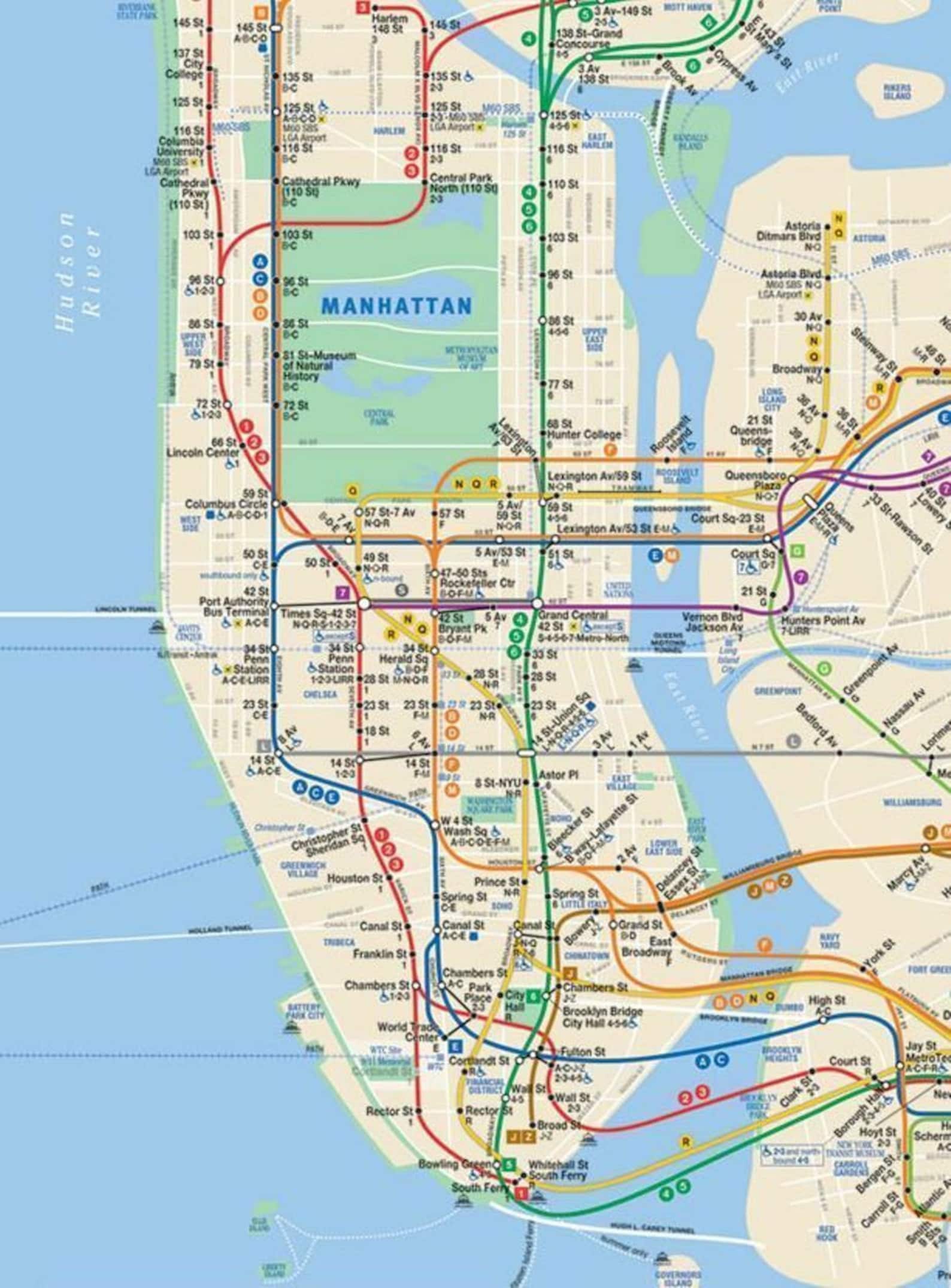 Nyc subway map - auctionaca