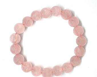 Madagaskar Rose Quarz 10mm Stretch Armband