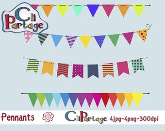 Pennant clipart | Etsy