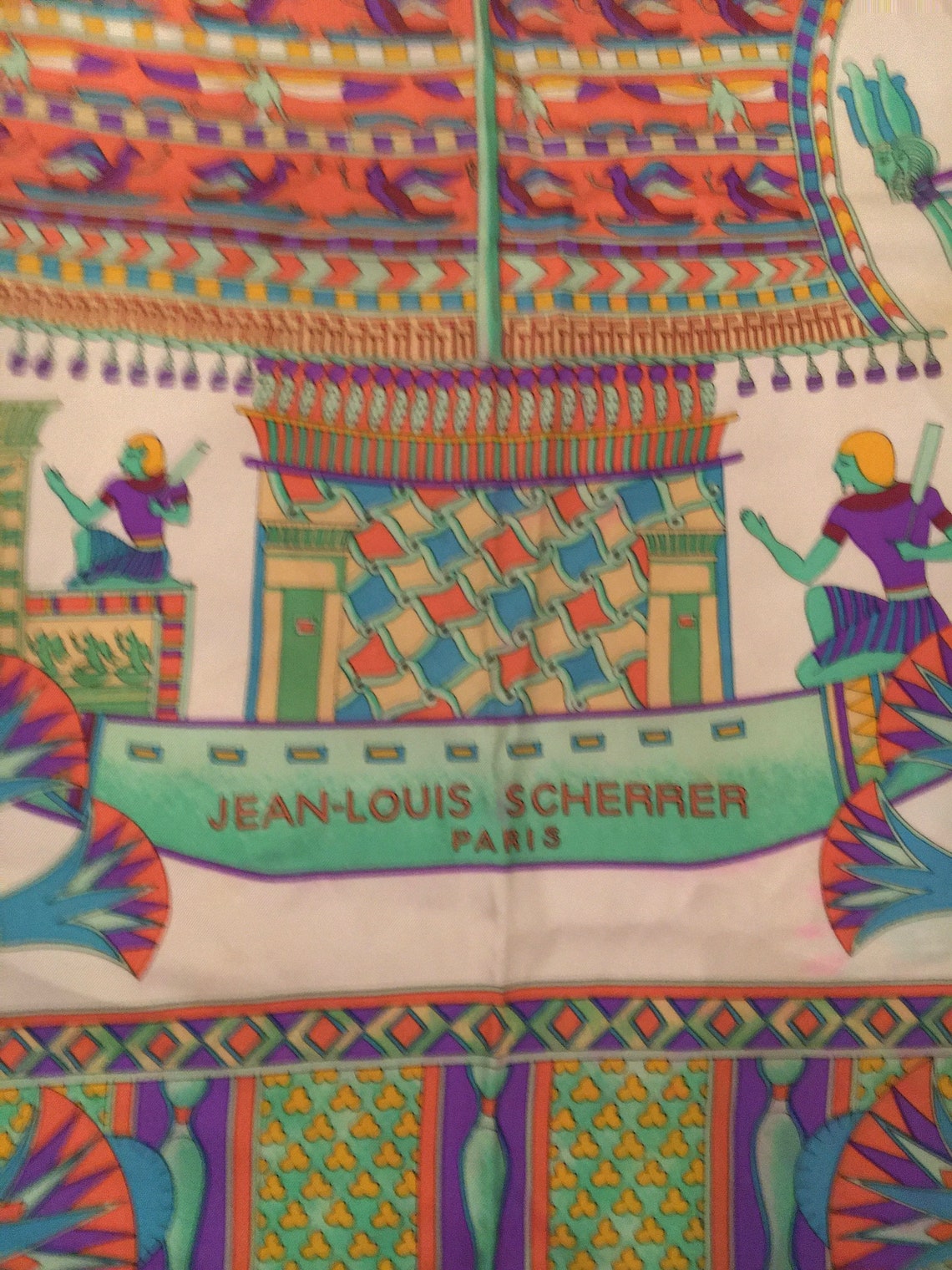 Jean Louis Scherrer Paris Silk Scarf Vintage ca 86 x 86 cm new | Etsy