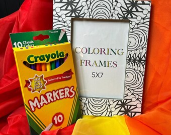 Color-Your-Own 5x7 Frame Kit | Crayola Markers, DIY Craft
