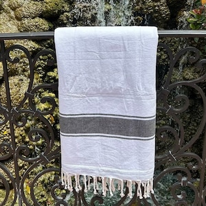 Newly Designed Tunisian Towel  - 100% Cotton with Terry cloth back. Several colors choices!
