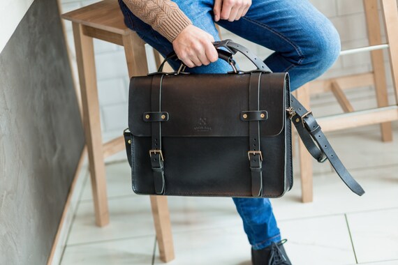 mens leather laptop sleeve