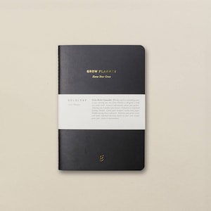The Grow Planner, weekplanner voor cannabiskwekers, pagina's met instructies, teeltschema's, notitieboek voor onkruidkweek, Marijuana Journal van Goldleaf