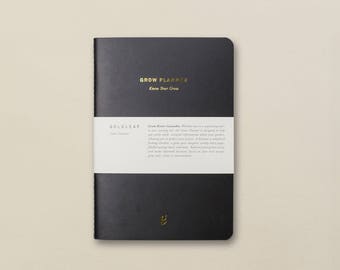 The Grow Planner, Cannabis Grower's Weekly Planner, Guided Pages, Cultivation Charts, Weed Grow Notebook, Marijuana Journal by Goldleaf