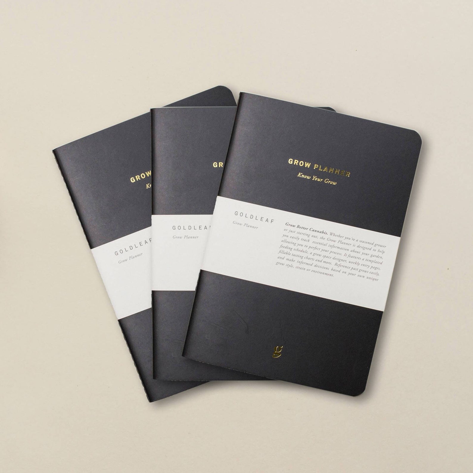 Goldleaf Grow Planner: A Cannabis Grower Weekly/Monthly Journal Planner, Marijuana Growing Notebook, Essential Growing Supplies, A5 Size : Goldleaf Ltd - View #4