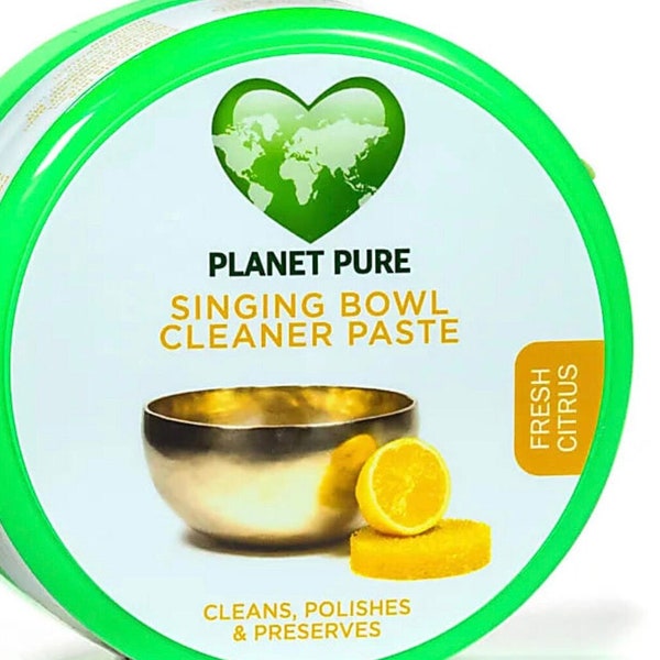 Singing bowl cleaning paste, a 3-in-1 formula, cleans, purifies, shines. Dematologically tested, perfect for skincare professionals.