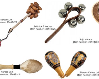 Maraca/ Maracas, Gem & Zen selection, various models to choose from, very good quality, perfect for your sound projects or for a perfect gift