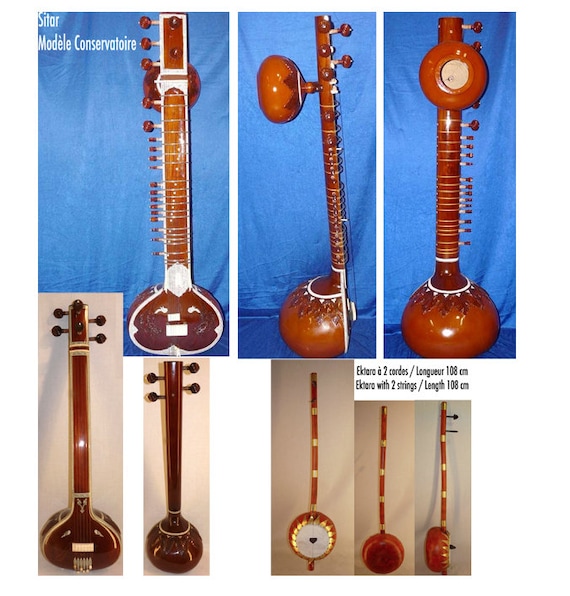 Instruments à Cordes Sitar Indien 'mâle' avec Etsy
