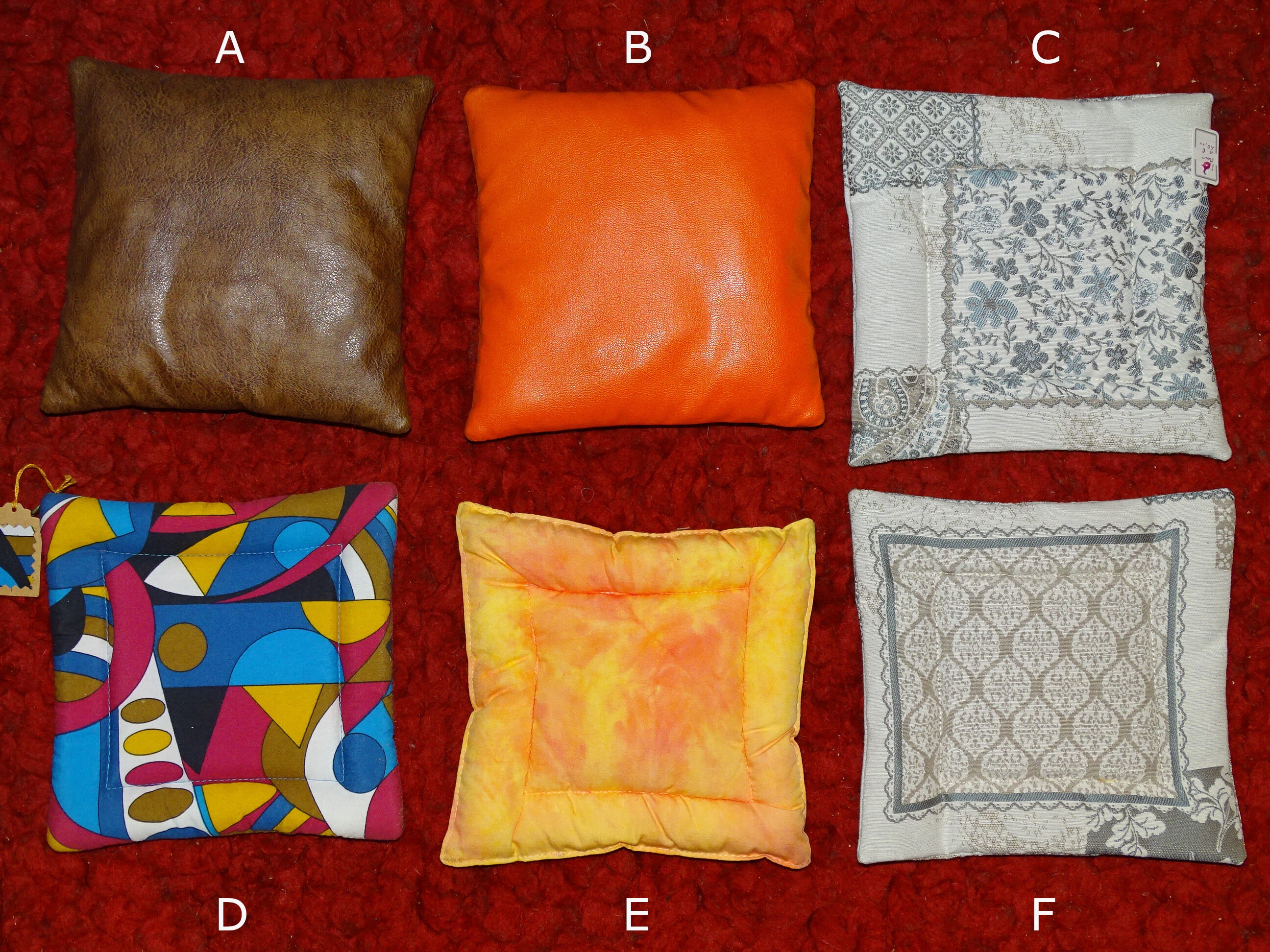 Coussins Au Choix de 18cm X 18 3, Pour Bols Chantants ou Autres - 100% Fait Main en France. Demander