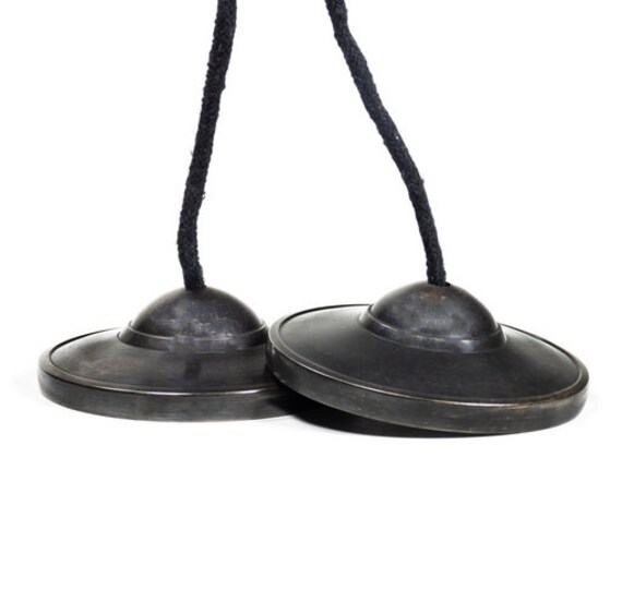 Tingshas, Cymbales de Bronze Pur Qualité Supérieure, 8 Centimètres Large, Un Son Haute Qualité, Parf