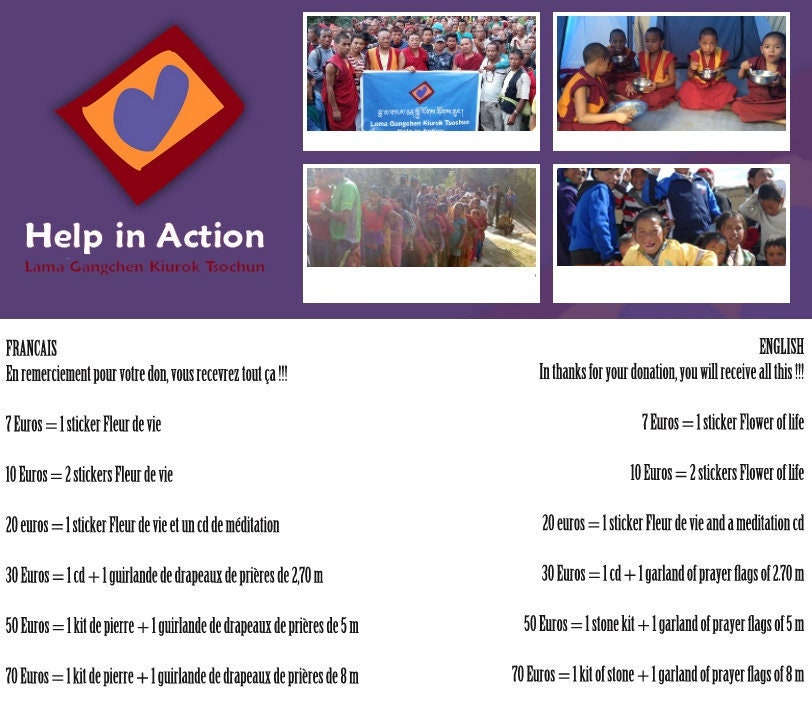 Don Pour Help in Action, Organisation à But Non Lucratif, Gérée Par Des Bénévoles. Soutenez Les Écol