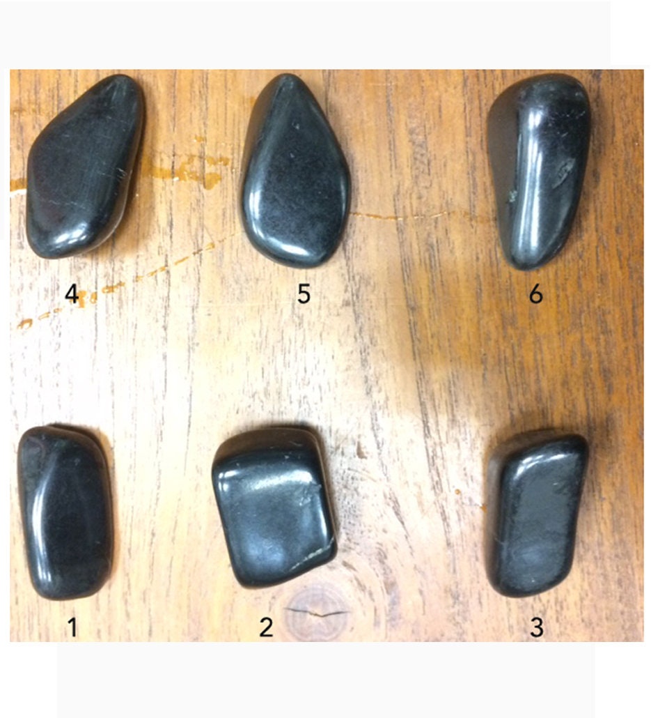 Galets de Véritable Shungite, Finition Polie, Parfait Pour La Protection Contre Les Ondes et Purific