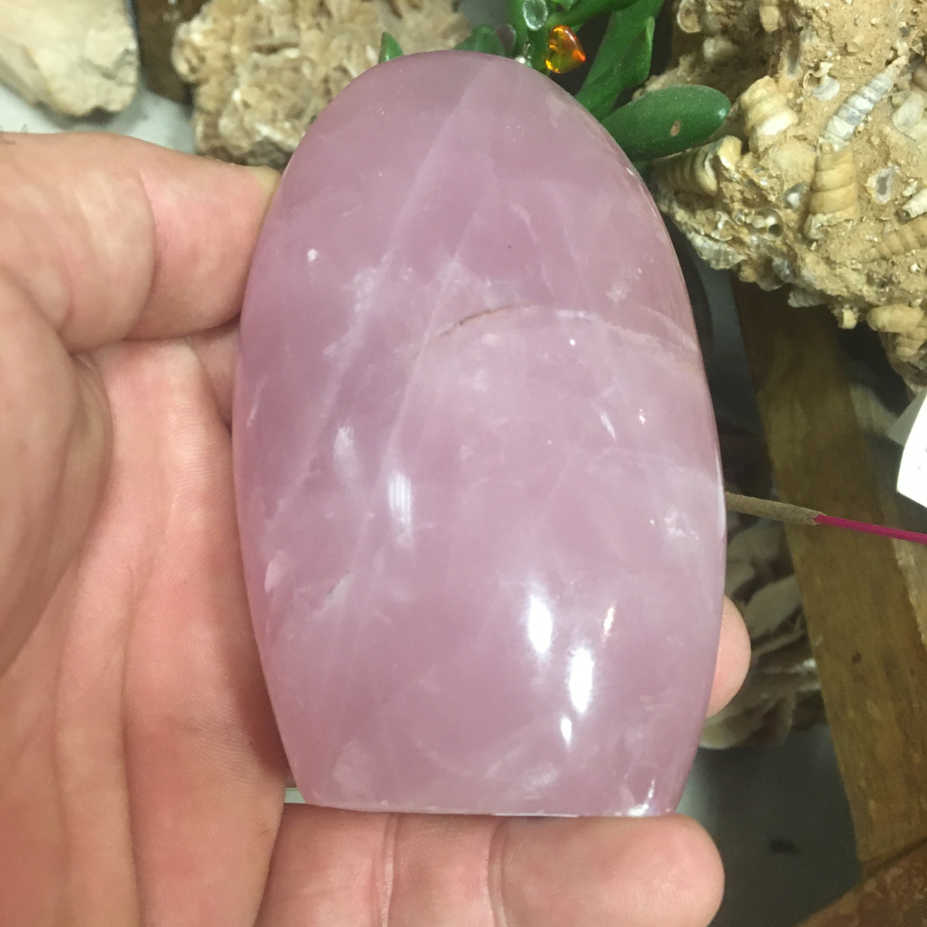 Quartz Rose, Magnifique Forme Libre, 11cm X 8 5/ 451 Grammes, Très Beau Bloc de Cristal Douceur, Cal