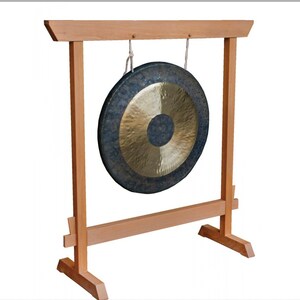 Wind Gong/Wind Gong 30, 50, 60, 70 or 80 cm in diameter, Extra quality optional: choice of covers and supports in Wood or Aluminum image 7