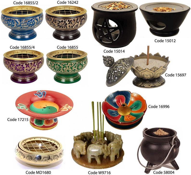 Selection of Incense Brass Natural Stone Cast Iron or Etsy
