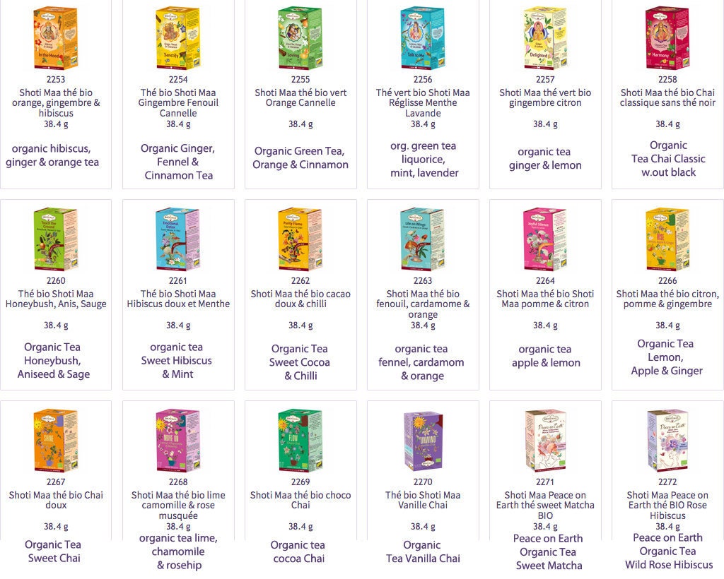 Sélection de Thé Shoti Maa', Ayurvédique à Base Plantes et d'épices Exquises, Sachet Compostable, 1 