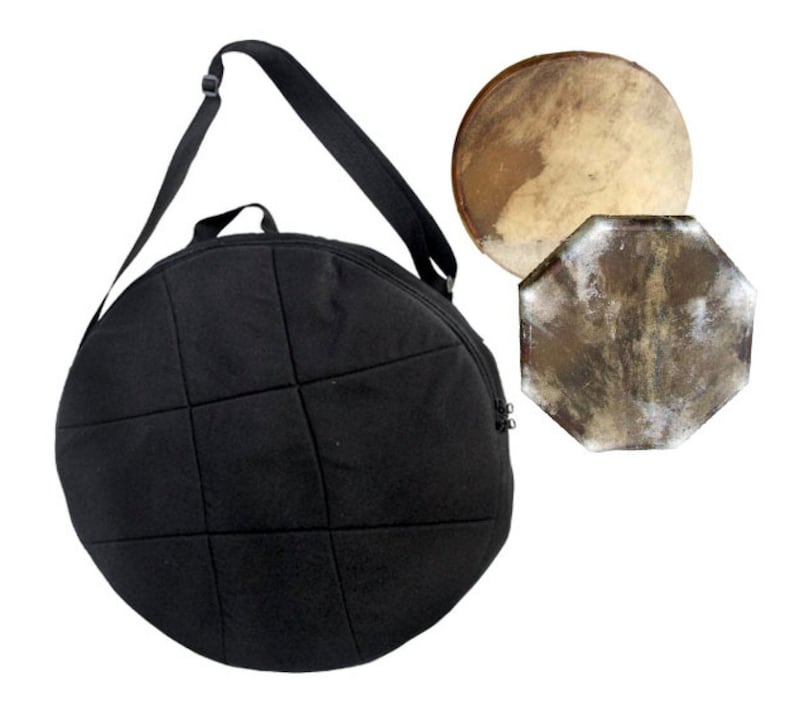 Covers/transport bags for Drums, 30 to 70 cm in diameter, also suitable for Gongs. In cotton or black waterproof PVC, TOP image 7