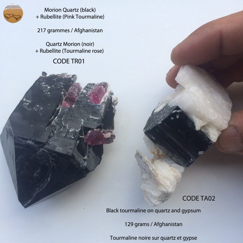 Rubellit Turmalin Rohsteine Kristalle Wassersteine aus Afghanistan 10g 