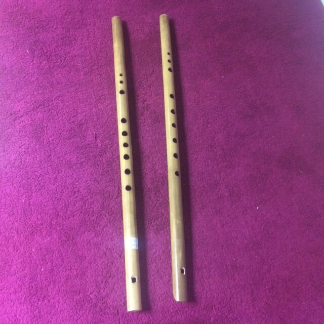 2 models of flutes from Nepal one with 7 holes and one to 9 Etsy