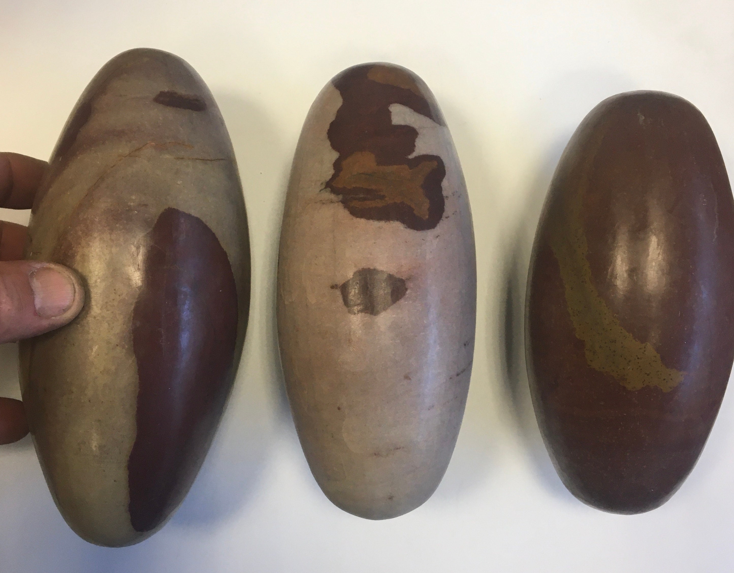 Magnifique et Surprenant Jaspe Shiva Lingham de 18 X 8 cm à 16 7. 3 Pièces Au Choix, Très Beaux Spéc