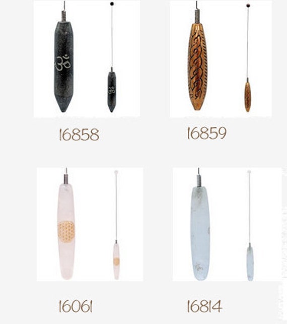 Selection of Bio Tenseur With Handle in Rock Crystal, Rose Quartz, Agate or  Copper, From 28 to 30 Cm, Very Good Quality, Like 1 Pendulum 
