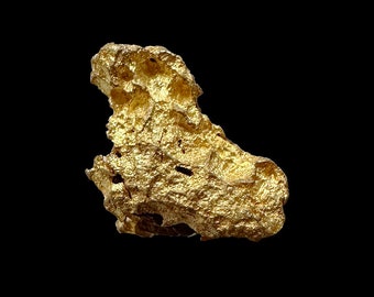 Pépite d'or natif d'Australie, mine "Laverton", très pure et très belle brillance, 1,68 grammes, 12x 8 x 6 mm ,pour bijoux, collection, expo